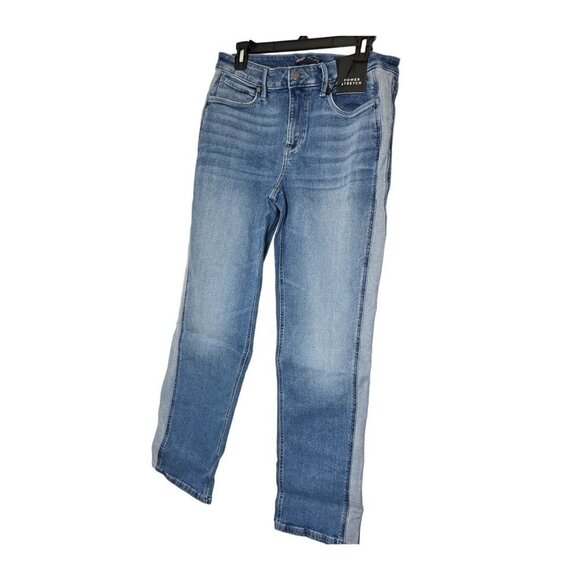 Simply Vera Wang Womens Mid Rise Relaxed Straight Leg Jeans Sz 14 New - Picture 8 of 12